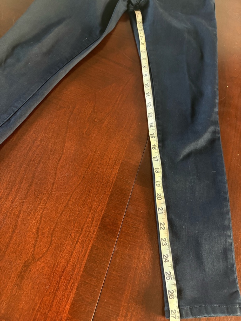 1822 Denim Dark Navy Cropped Slim Ankle Jeans - Picture 5 of 6